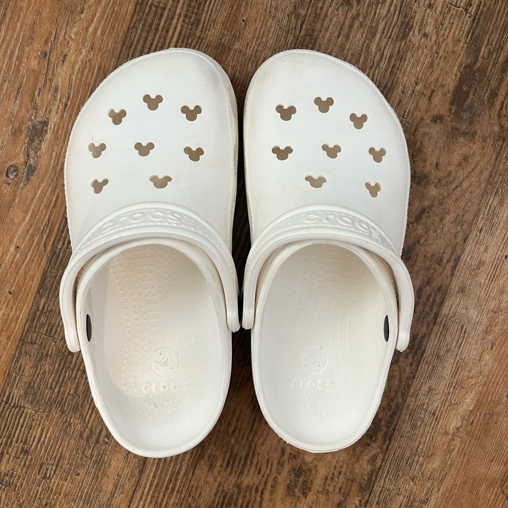 Crocs Disney White Clogs